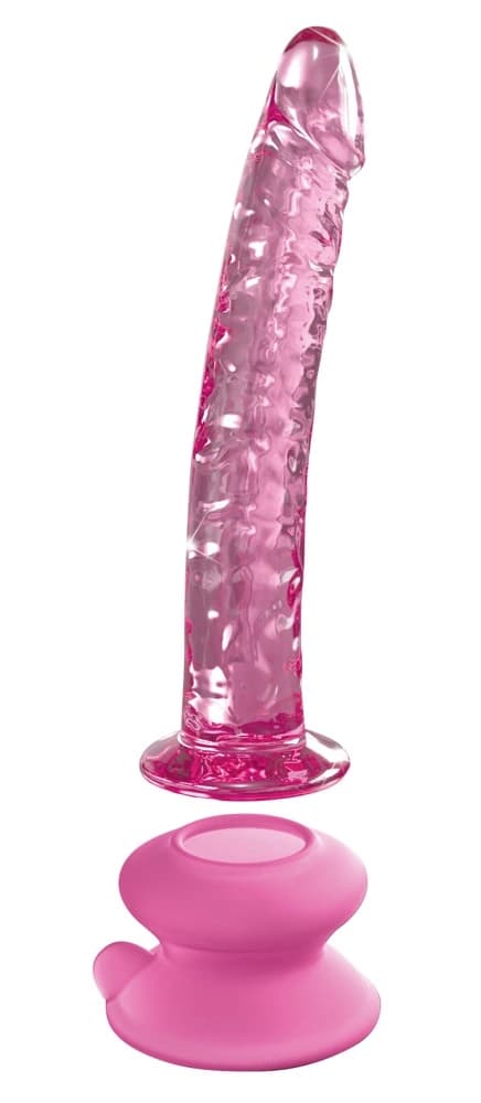 Icicles Realistisk Glasdildo med Stativ