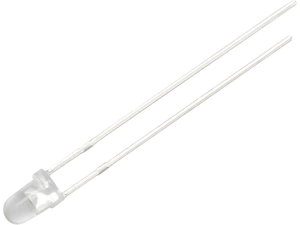 LED 3mm 12V KLAR DC GRØN