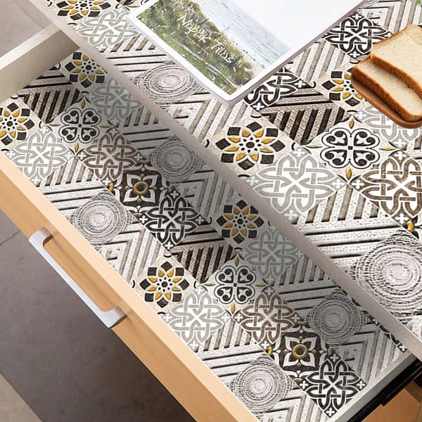 Selvklæbende PVC-patchwork-paneler sæt med 10 tapet 20x20cm ZM-06-036