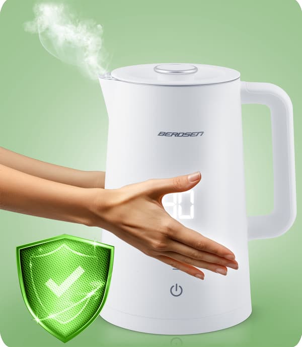 Vattenkokare 1,7l Berdsen BD-709 vit