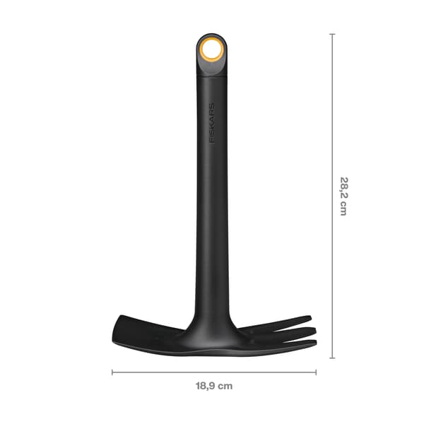 FISKARS SOLID Hakke, lille dobbeltsidet havehakke til ukrudtsrydning
