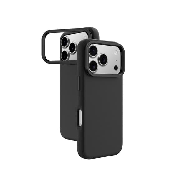 Glamour iPhone 17 Pro cover med stativ - Sort
