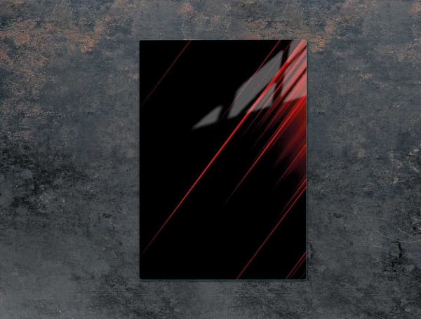 SKÄRBRÄDA I GLAS 35x52 SVART