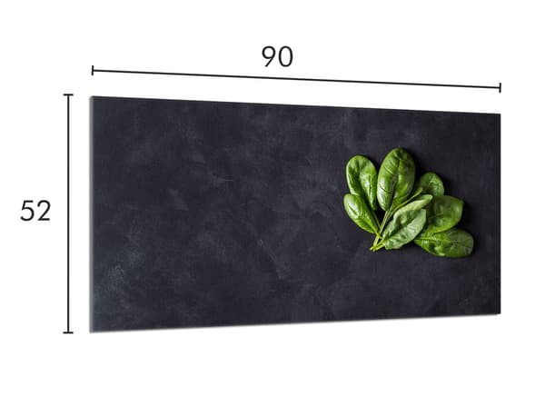 Glasskydd för spishäll 90x52 Basil