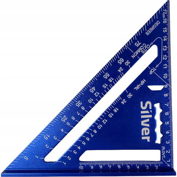 Silver Tools Aluminium Snickeri Vinkel 7" 185mm Metrisk