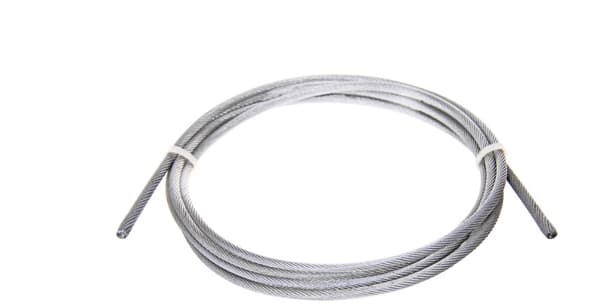 Stållina 10mm väv 6x19 galvaniserad
