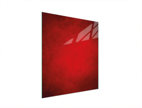 GLAS SKÄRBRÄDA 45x52 RÖD
