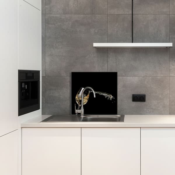 GLASPANEL FÖR KÖK 65x60 Vin