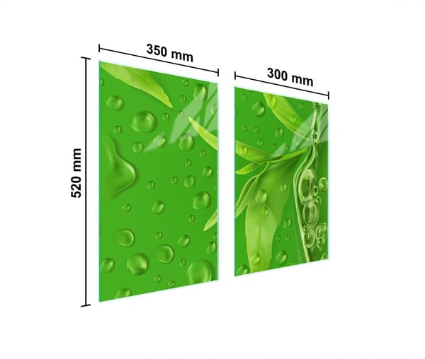 GLASSKYDDSPLATTA FÖR KÖK 65x52 BLAD