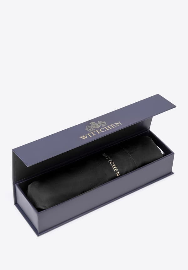 Wittchen herrparaply kort svart polyester