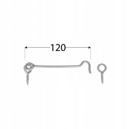 DOMAX Skruelåsekrog 120mm SORT