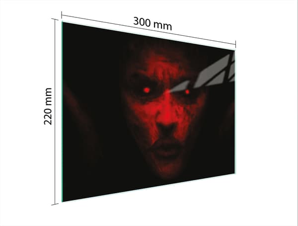 SKÄRBRÄDA I GLAS 30x22 FRONT