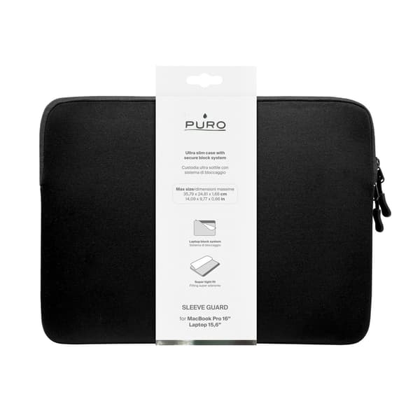 Slim Guard 16" laptop-etui - sort