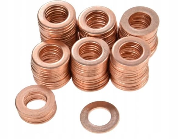 Kopparbricka 8x14 mm förpackning med 100 st C360 C330
