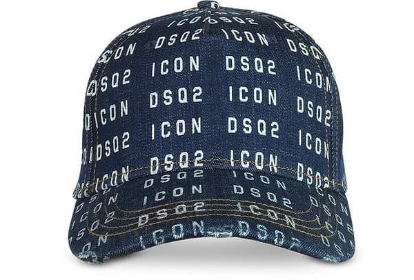 DSQUARED2 ICON -brändätty lippis DENIM BLU