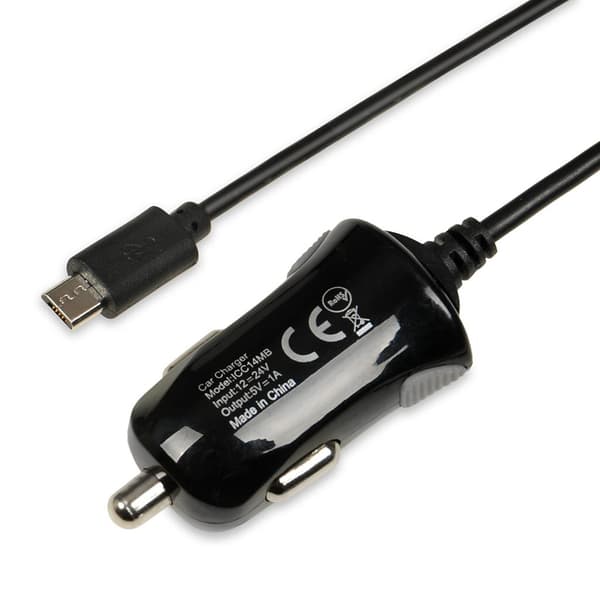 iBOX C-14 Biloplader, Indbygget Micro USB 1A Kabel