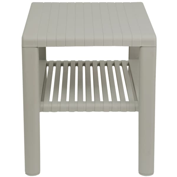 Holdbart sofabord til haven med pool og hylde - BEIGE