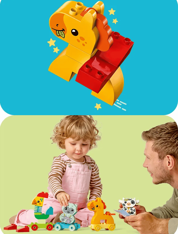 LEGO Duplo 10412 Dyretog 1.5+ (Dele: 19)