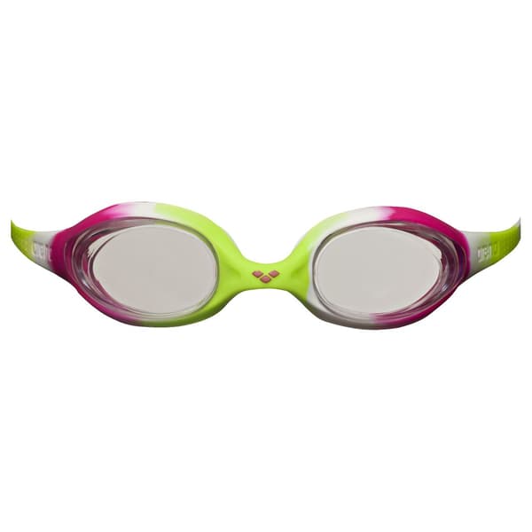 Arena SPIDER JUNIOR ONE SIZE Simglasögon LIME_FUCHSIA_VIT, KLAR