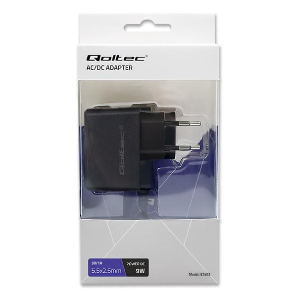 Qoltec nätadapter 9W | 9V | 1A | 5,5*2,5