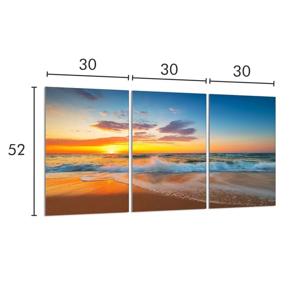 Glasbeskyttelsesplade til komfur 3x30x52