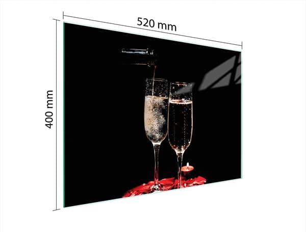 SKÄRBRÄDA I GLAS 52x40 VIN
