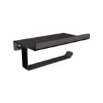 Sort TECHNIC toiletpapirholder med hylde