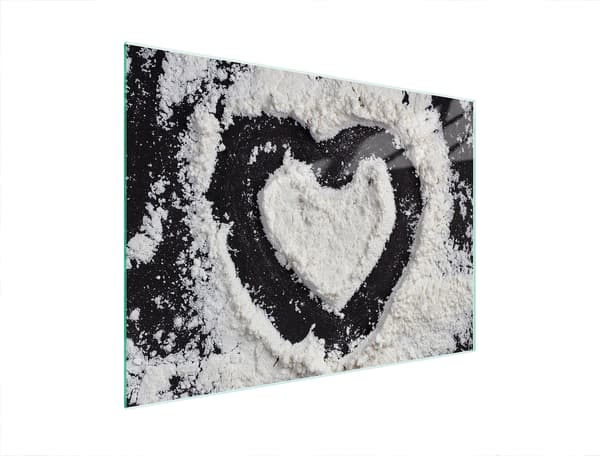 GLASSKÆREBRÆT 40x30 HJERTE