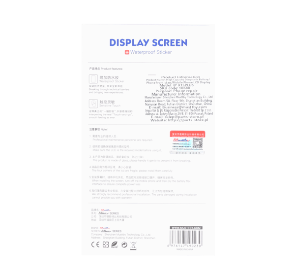 Blød OLED-skærm Programmerbar LCD til Apple iPhone 15 Plus Diagnostik