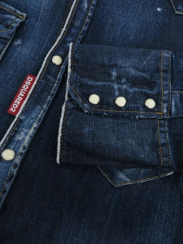 DSQUARED2 luksuriøs denimskjorte til kvinder -40 - Størrelse: IT44
