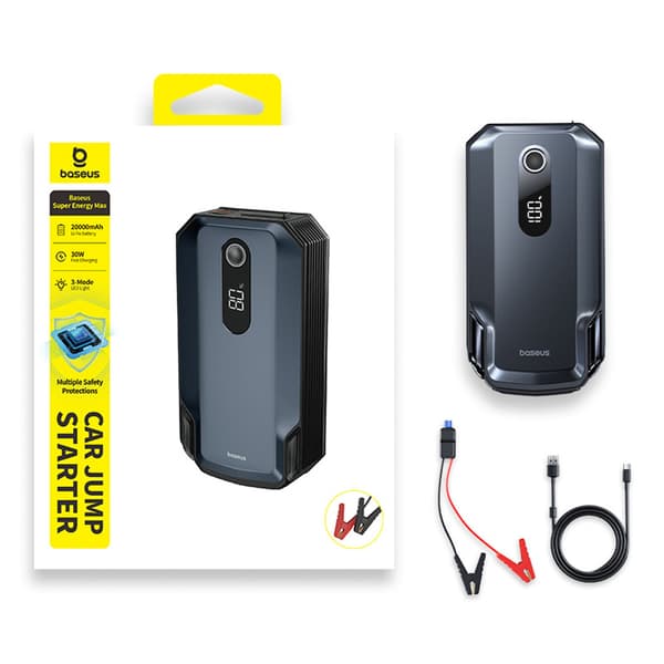 Jumpstarter powerbank 20000mAh - sort