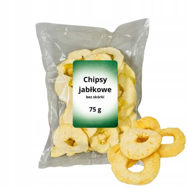 Targroch tørrede æbler uden skræl 75g æblechips