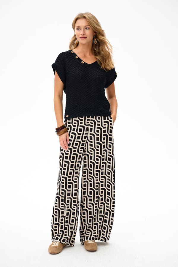 Lusi Sort Damebluse Lusi Sort Damebluse 40/42