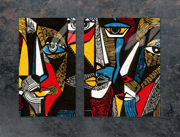 LASINEN SUOJALEVY LIEDELLE 70x52 POP ART.