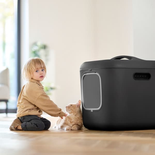 Rotho kattebakke HVID XL grå