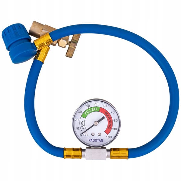 R1234YF PÅFYLLNINGSSATS FÖR LUFTKONDITIONERING + ADAPTER