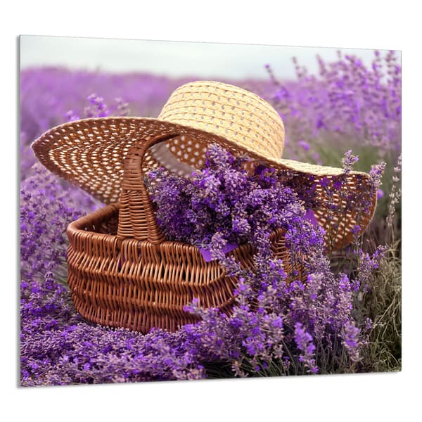 GLASPANEL FÖR KÖK 65x60 Lavendel