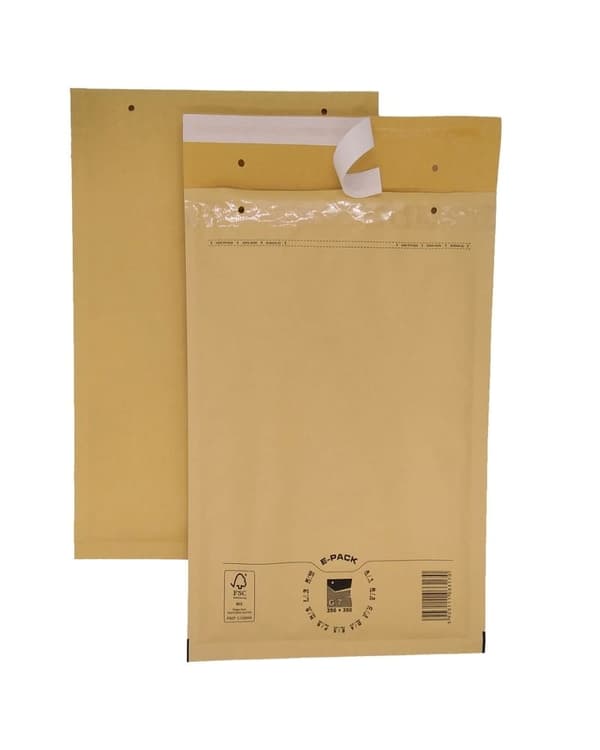 Bubbelkuvert G17 brun 10 stk