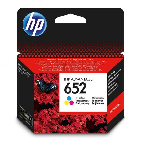 HP 652 farveblæk