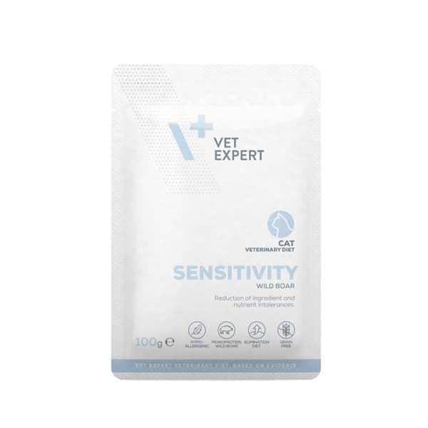 VetExpert Veterinary Diet Sensitivity våtfoder för katter 24 x 100 g