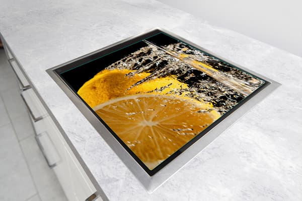 GLASSKYDDSPLÅT FÖR SPIS 50x52 CITRON