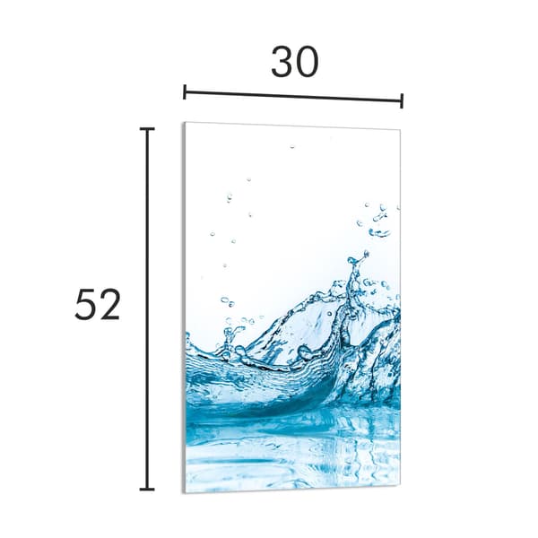 SKÄRBRÄDA I GLAS 30x52 Vatten