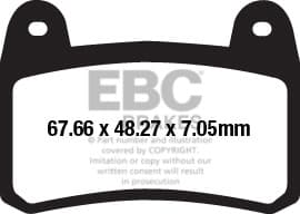EBC FA658 bremseklodser (sæt til 1 skive)