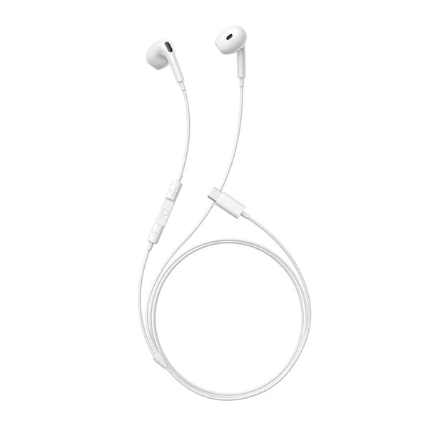 USB-C Kablede In-Ear Hovedtelefoner - Hvide