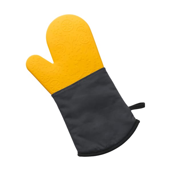 Ugnsvante, silikon/bomull/polyester, 34 x 19 cm, gul / Lurch