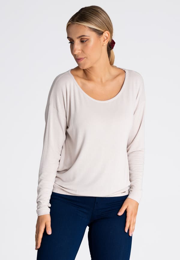 Damtröja tunn beige M981 storlek L