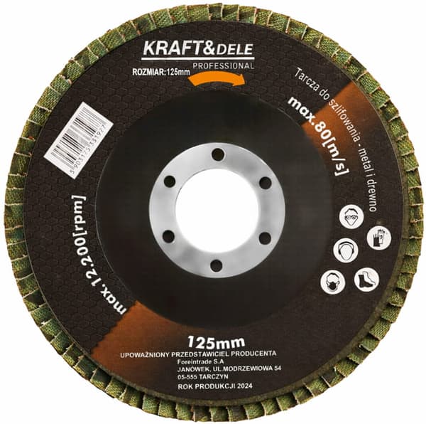 P80 Lamskive 125 mm Universal | Kraft&Dele