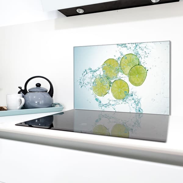 Glasbeskyttelsesplade til komfur 80x52 Lime
