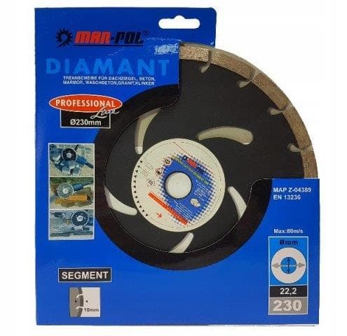 MAR-POL SEGMENTERET DIAMANTKLING 230 MM