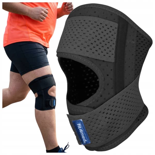Knästöd, elastiskt knästöd, vänster XL FIT4MED